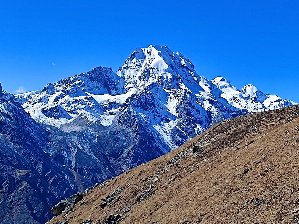 View from Yala Kharka. The hike to Yala Kharka is a fantastic day hike on the Langtang trek.