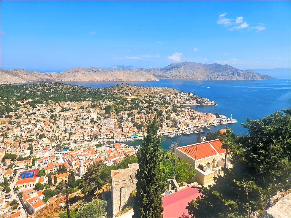 Fantastic view of Symi Town from Chorio's citadel