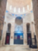 The Interior of Hagia Sophia Church in Monemvasia, Greece.