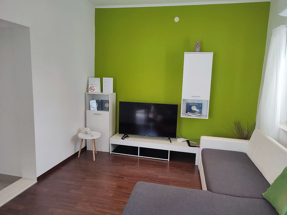 Living Room at Apartment Roko in Trogir, Croatia.