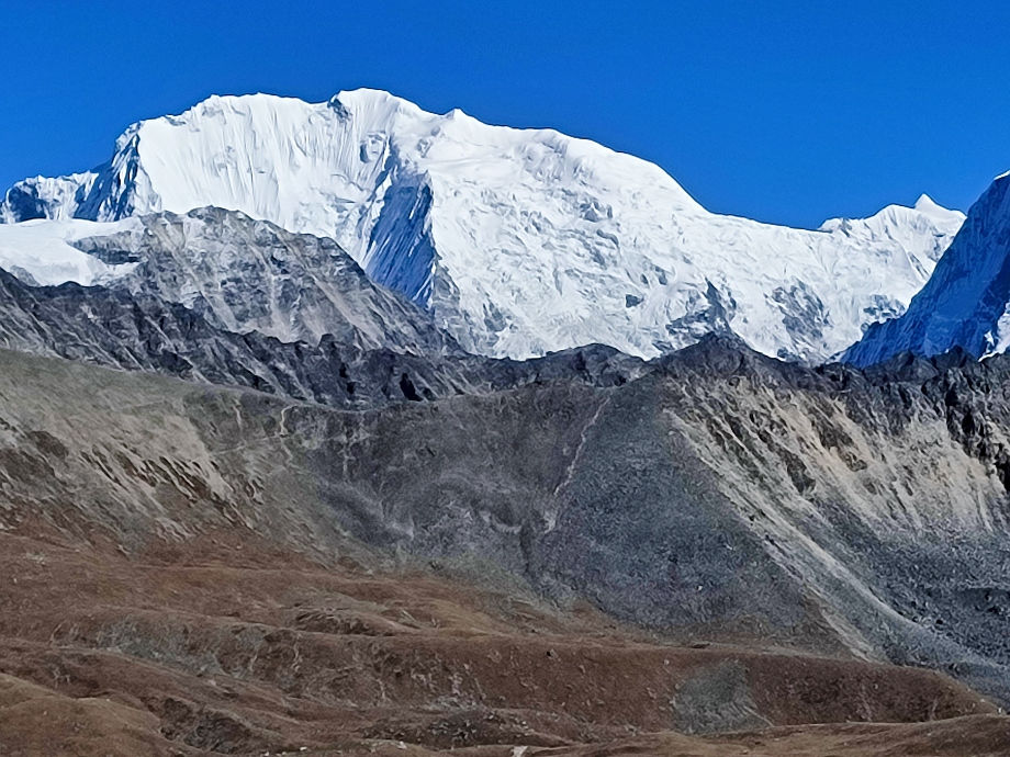 View from the top of Tserko Ri which can be climbed whilst doing the Langtang trek