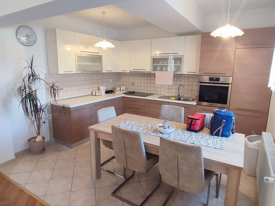 Kitchen & Dining Area at Palit Hills Superior Apartments in Rab, Croatia.