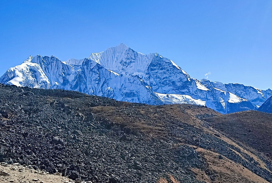 View from Yala Kharka. The hike to Yala Kharka is a fantastic day hike on the Langtang trek.