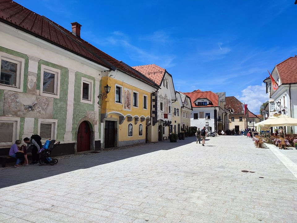 Linhartov Trg at Radovljica, Slovenia.
