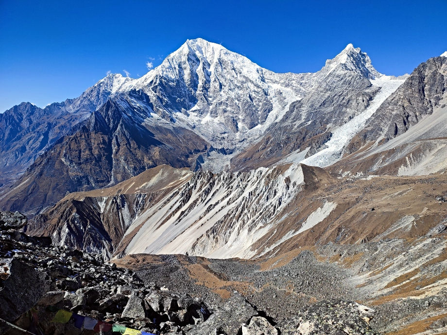 View from the top of Tserko Ri which can be climbed whilst doing the Langtang trek