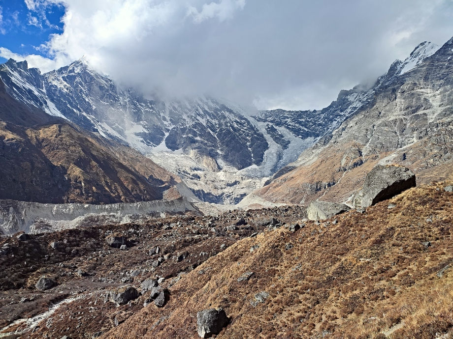The Langtang Lirung glacier can be seen whilst doing the Langtang trek.