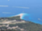 View of Zlatni Rat beach from Vidova Gora in Croatia