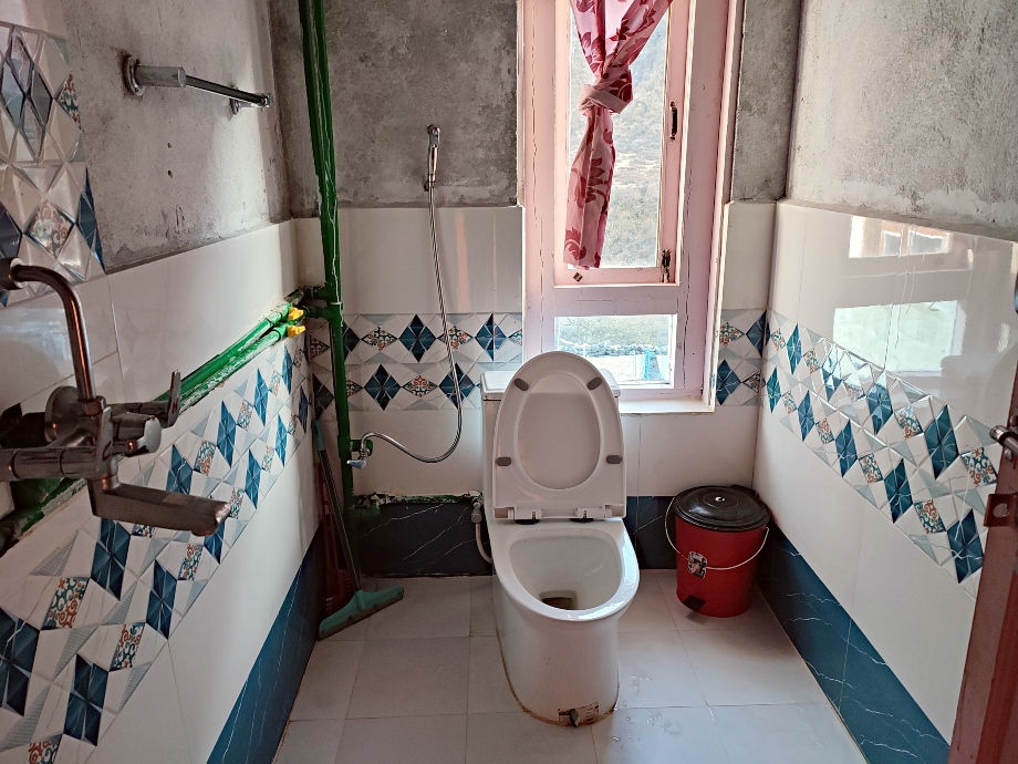My Bathroom at the Golden Holiday's Guest House & Restaurant in Mundu. Mundu is a village on the Langtang trek.
