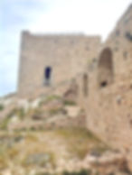 The Southwestern (Frankish) Tower at Acrocorinth, Greece.