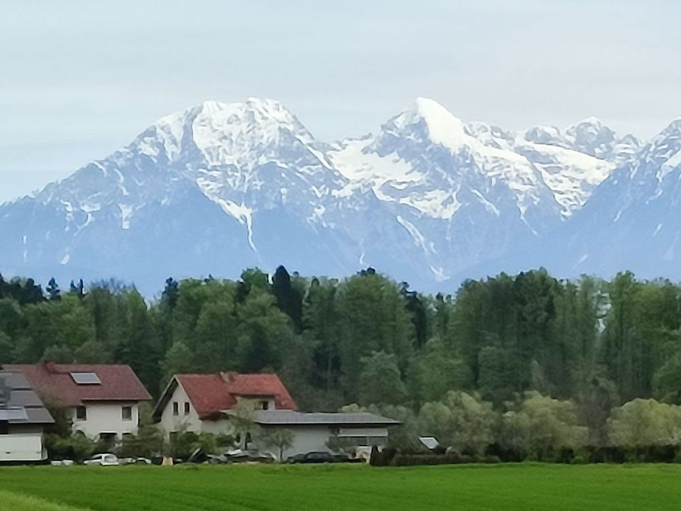 The Julian Alps north of Ljubljana in Slovenia.