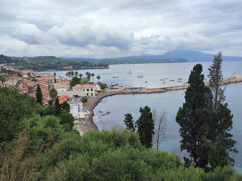 A view of Koroni in Greece from the castle.