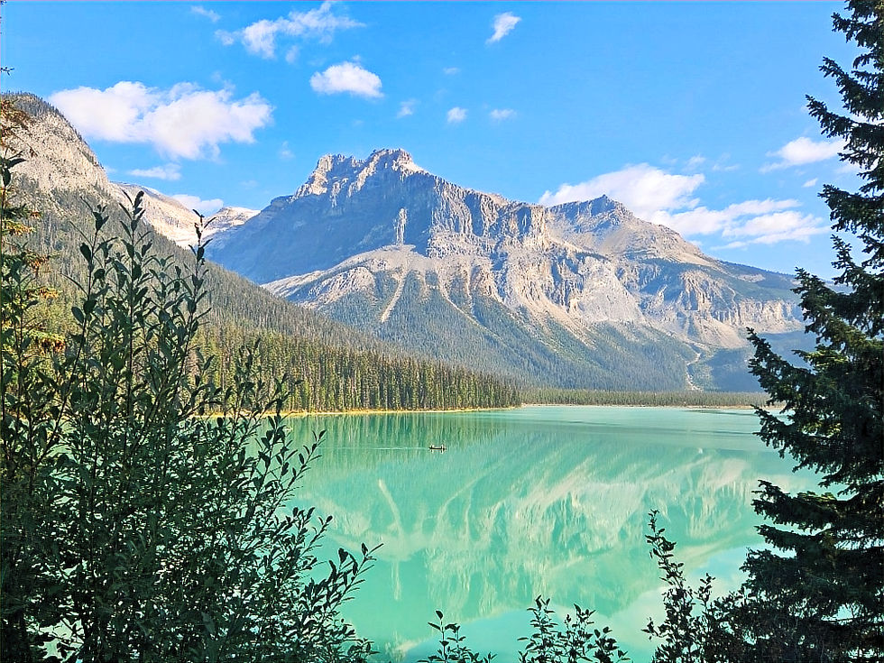 View from the trail on the eastern side of Emerald Lake