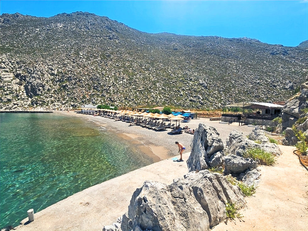 Agios Nikolaos Beach on Symi