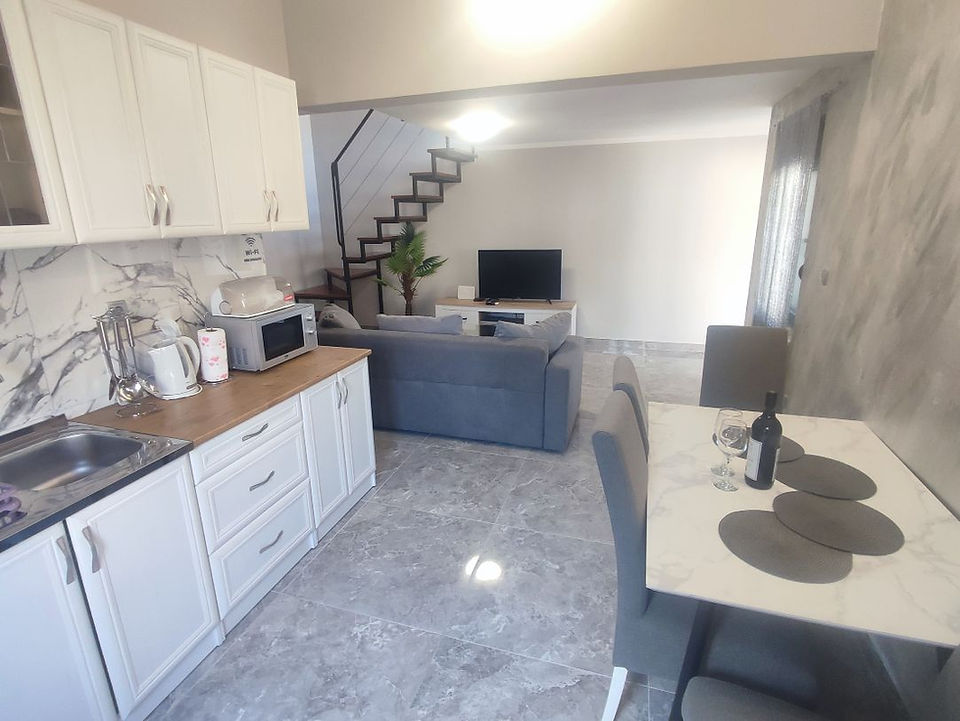 Living Area at Fortress View 2 Luxury Apartment in Kotor, Montenegro