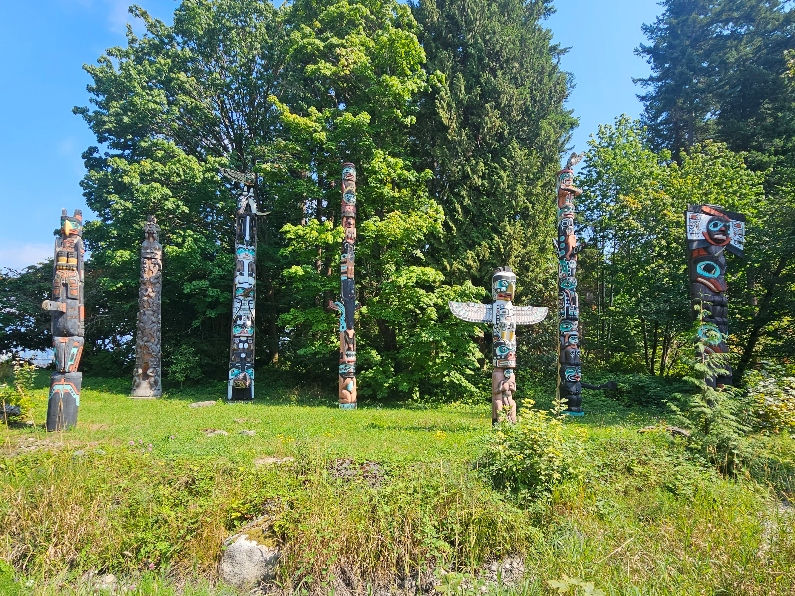 The Totem Poles in Stanley Park, Vancouver