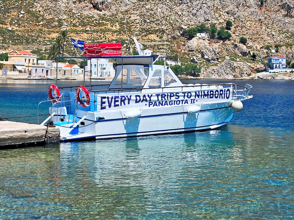 Water taxi to Nimborio