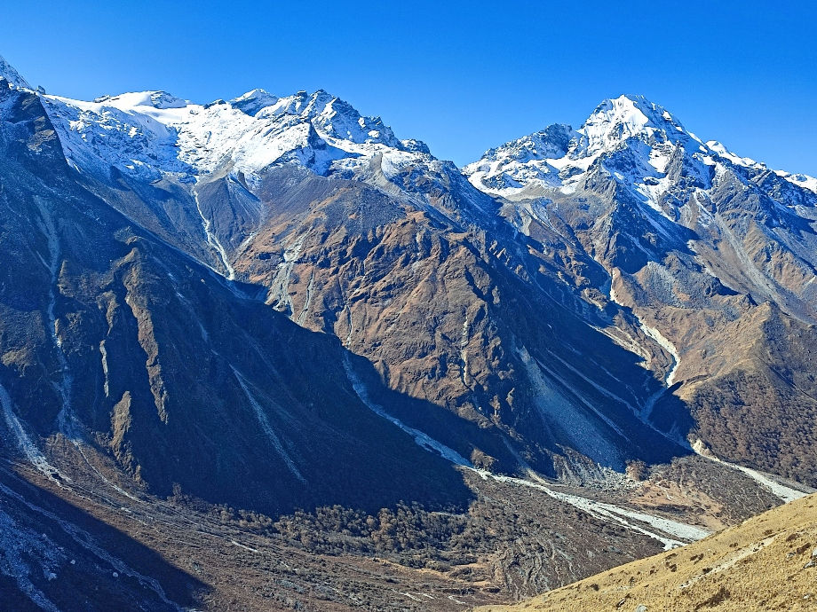 The middle section of the hike to Yala Kharka and Yala Base Camp. It is a fantastic day hike on the Langtang trek.