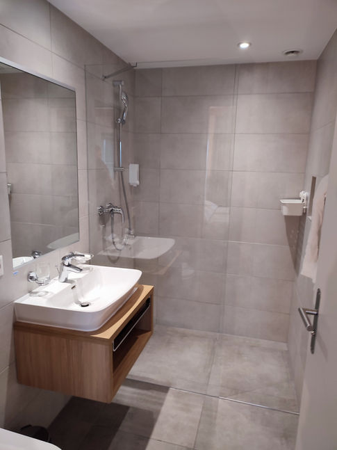 The bathroom at Los Lorentes Residences at Bern, Switzerland
