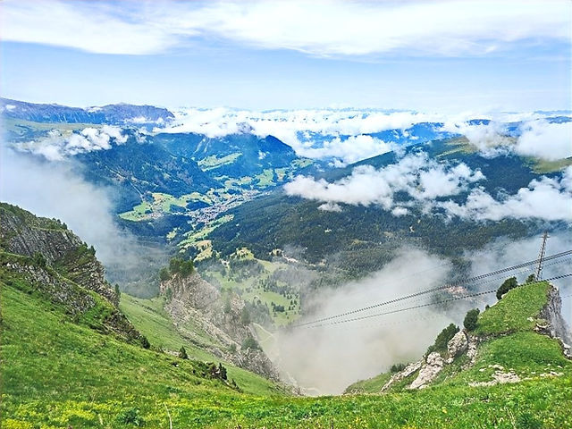 Hike in Seceda - The Dolomites, Italy.