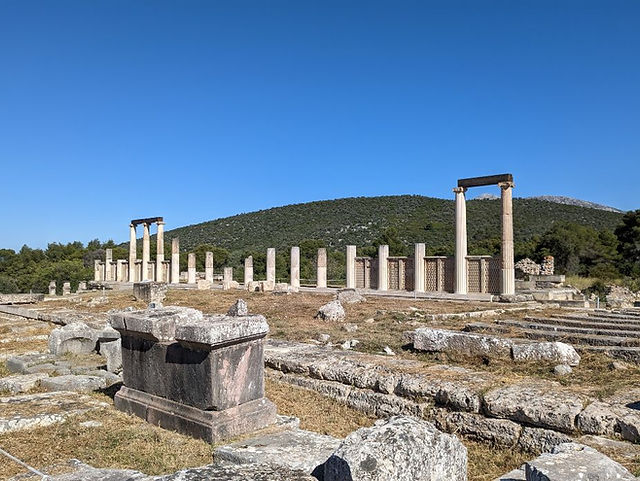 The Temple of Asklepios at Epidaurus in Greece.