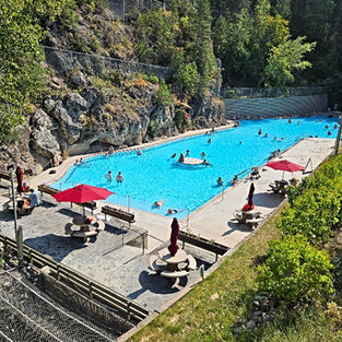 Radium Hot Springs in Kootenay National Park