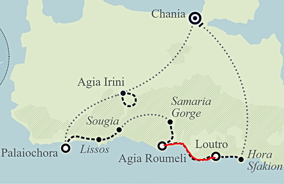 Hike between Agia Roumeli and Loutro