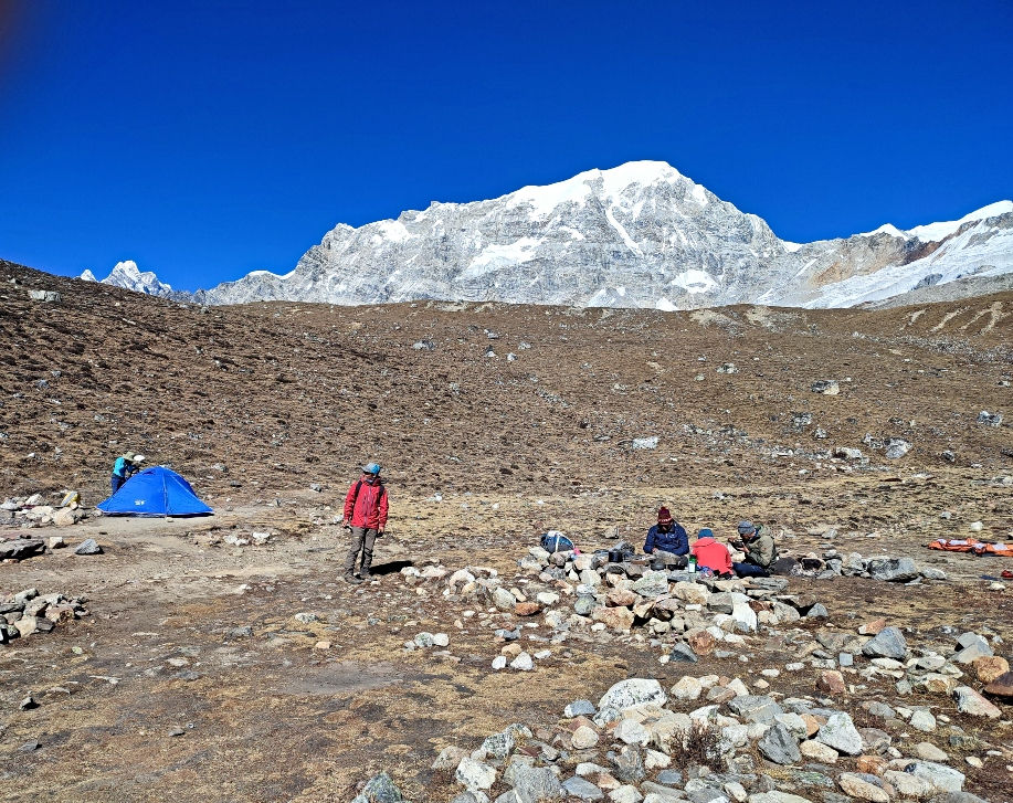 Yala Peak Base Camp on the Langtang trek.