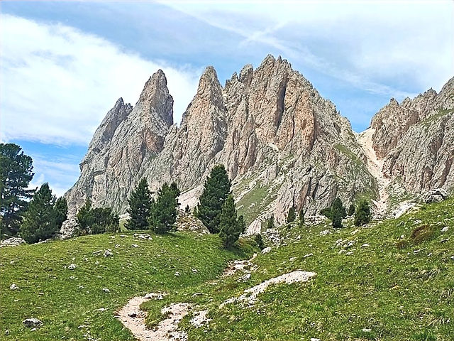 The Seceda hike in the Dolomites, Italy.