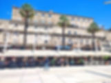 The Seafront Promenade backing onto Diocletian's Palace in Split, Croatia.