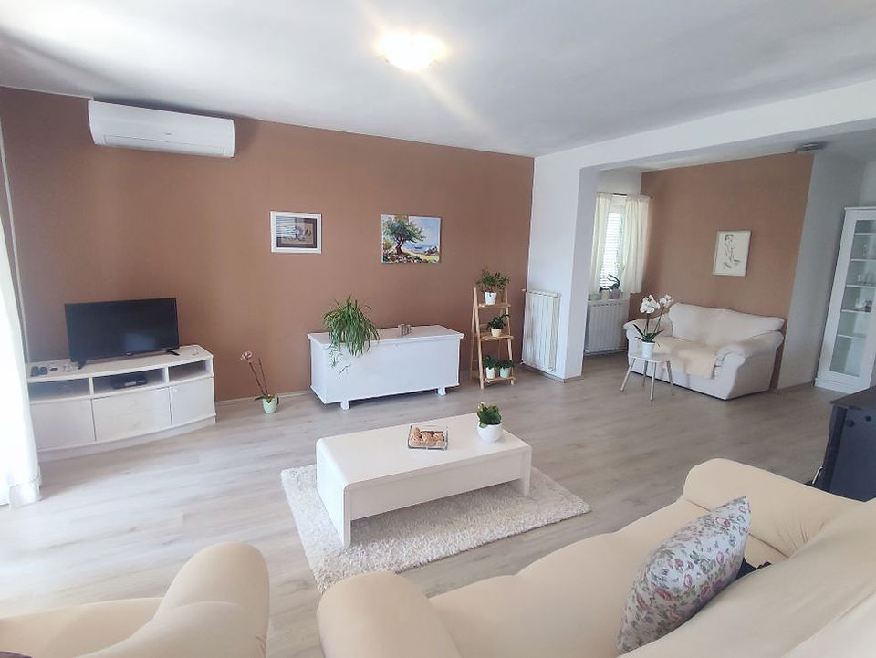 Living Room at Apartment Stela in Rab, Croatia.