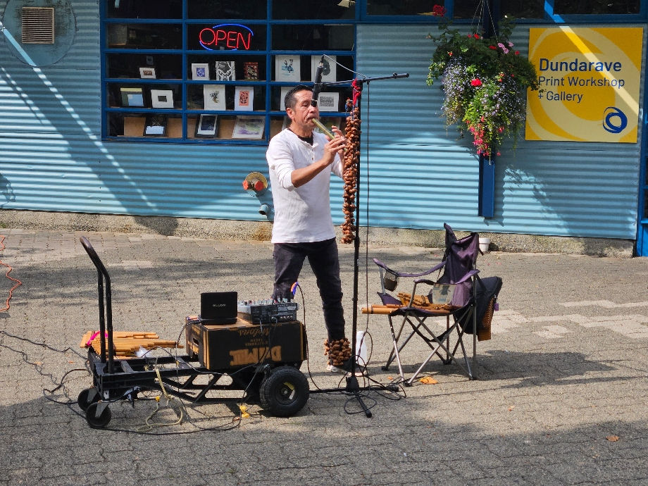 Musician at Granville Island Market
