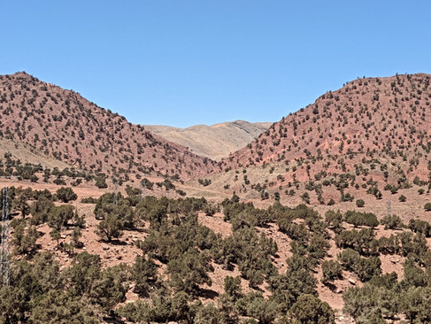 Scenery on the Telouet road in Morocco