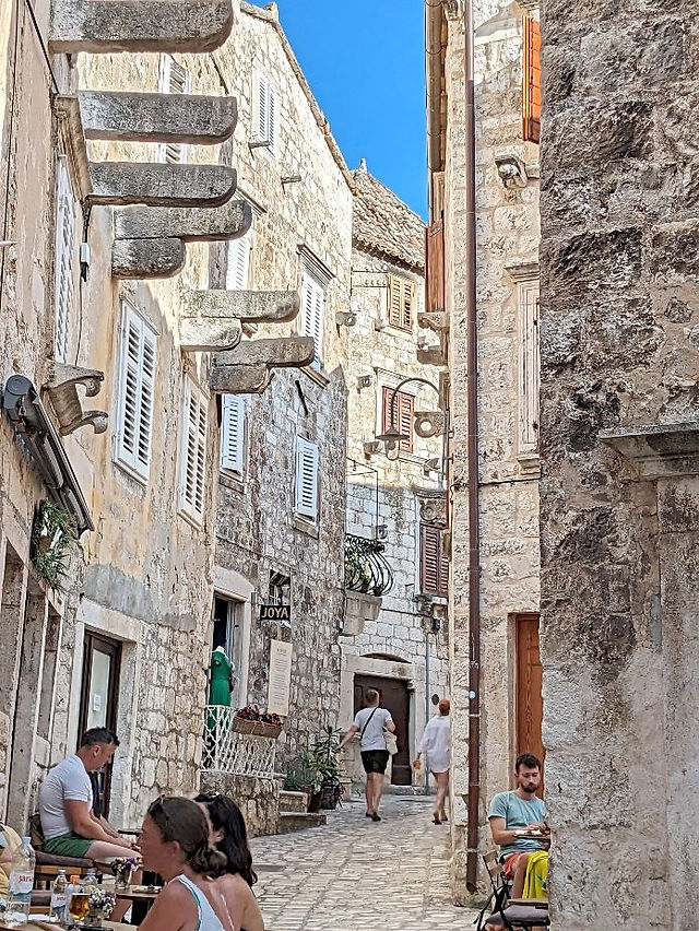 Street in Hvar Town, Croatia
