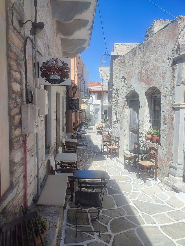 Typical street in Halki, Naxos.