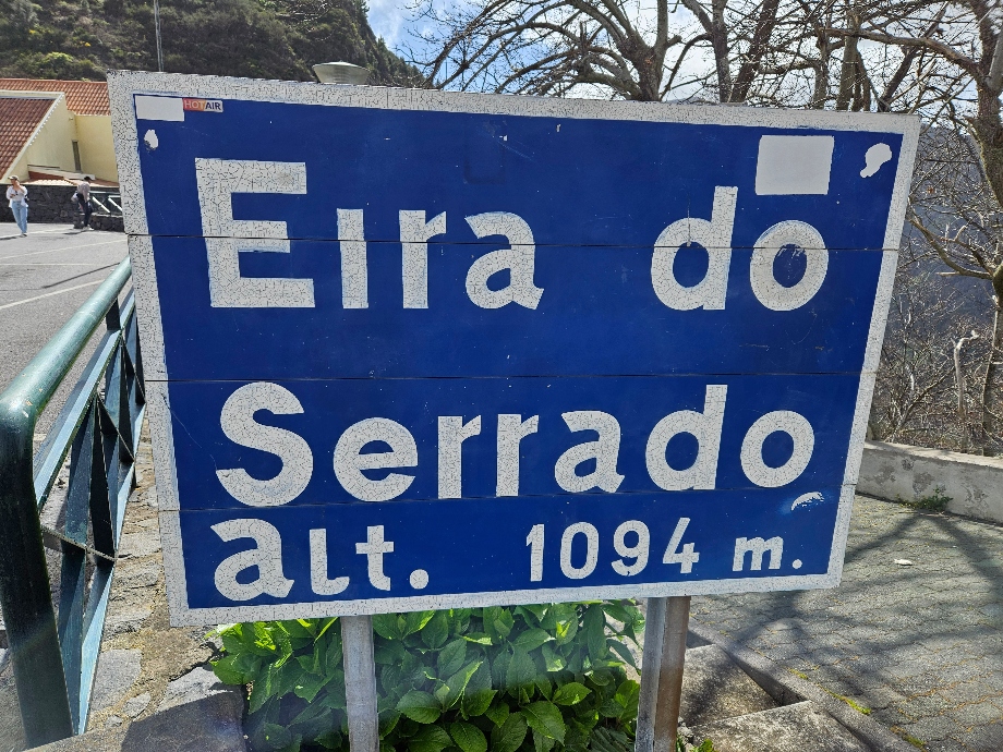 Sign for Eira do Serrado in Madeira