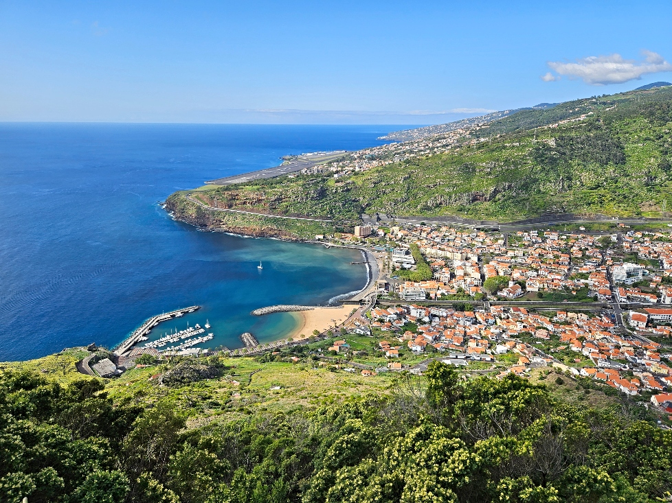 View of Machico from Pico do Facho, Madeira.