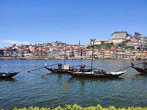View of Porto from Vila Nova de Gaia in Porto, Portugal