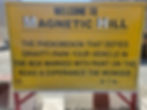 Sign for Magnetic Hill