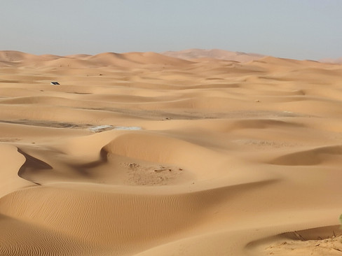 The sand dunes in Merzouga, Morocco