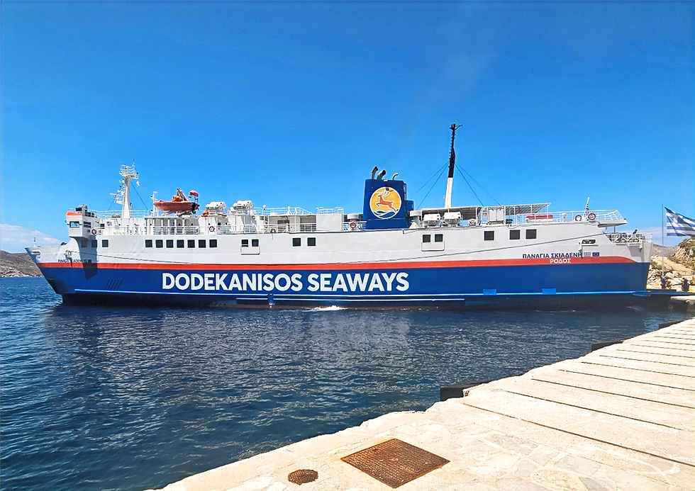 Our ferry from Rhodes to Symi