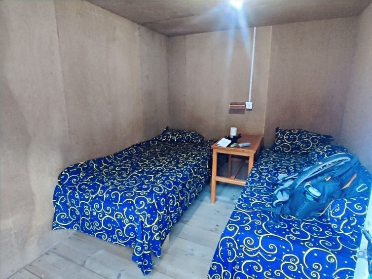 My Room at the Langtang View Guest House in Gumba. Gumba is a village on the Langtang trek.