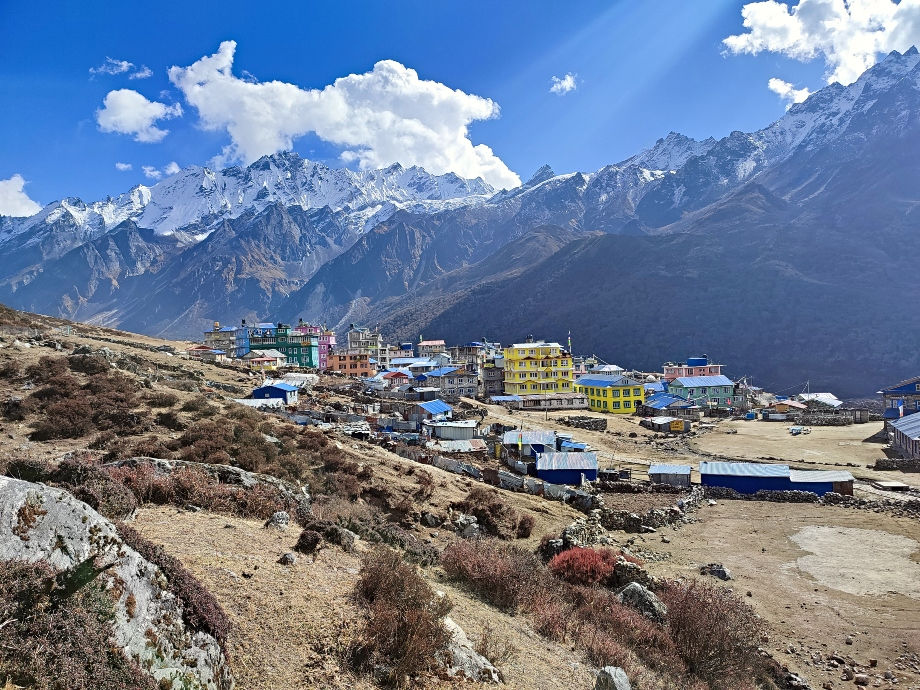 Kyanjin Gompa. This is the last village on the Lantang trek.