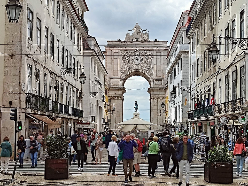 Arco da Rua Augusta in Lisbon, Portugal.