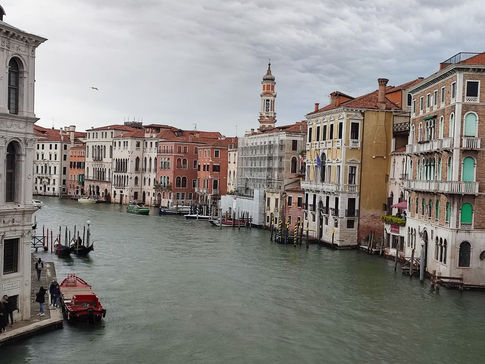 A view from the Grand Canal in Venice, Italy