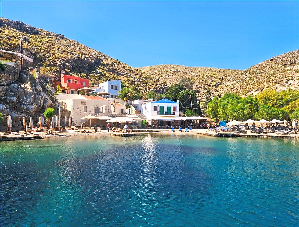 Emporios beach and tavernas