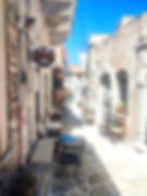 A street in Halki on Naxos island, Greece.