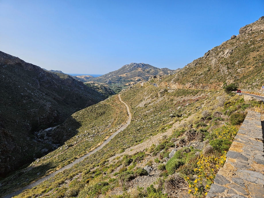 Mountain road in the Amari Valley, Crete.