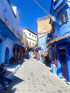 Alley in Chefchaouen, Morocco