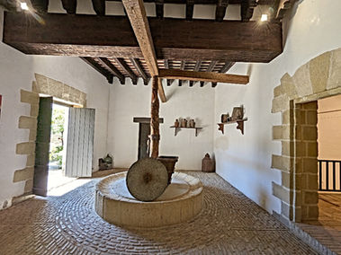 The Olive Oil Press in the Alcazar in Jerez de la Frontera, Spain.