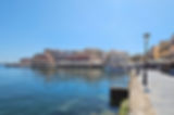 Harbour at Chania in Crete.